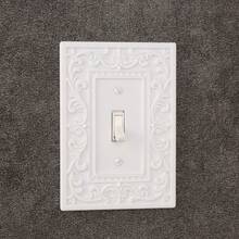 1PC 3D Printed Premium Plastic Gothic Vintage Carved Switch Plate, Retro European Style Wall Switch Decorative Panel, Halloween Personalized Soft Decor Switch Plate Suitable For Studio Wall Backdrop Scene - Multicolor - View 10