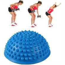 1pc Balance Training Pad Half Dome Massage Trainer For Beginners Yoga, Ankle Stability And Foot Massage Fitness Equipment - Multicolor - View 1