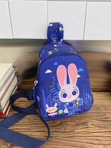 1pc Disney Mini Chest Bag, Adjustable Shoulder Strap Fashion Casual Waist Bag For Teens, Authentic Printed Cartoon Chest Bag, Multi-Use Convenient Fashion Waist Bag, Cute Coin Purse, Multi-Function Storage Bag, Mini Chest Bag, Multi-Use Storage Pouch, Party Gift Coin Bag, Outdoor Sports Bag, Zipper Closure - Multicolor - View 18