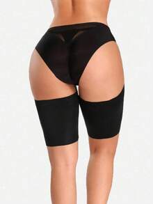 2 Pairs Women's Anti-Chafing Thigh Bands, High Elastic Silicone Anti-Friction Leg Sleeves, Anti-Snagging Thigh Bands - Multicolor - View 5