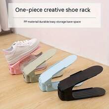 10pcs Adjustable Plastic Shoe Rack - High Quality Space-Saving Entryway, Hallway, Living Room, Bedroom, Bathroom Storage Organizer - Ideal Storage Solution For Home And Dorm, Simple And Convenient - View 6