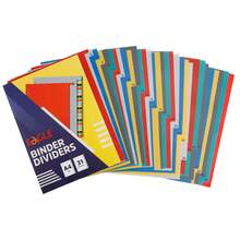 Eagle 31pcs A4 Size Loose-Leaf Divider Pages, 1-31 Index Tabs, 11-Hole Design, Suitable For 2/3/4/11 Ring Binders, Plastic Index Dividers, Suitable For School Office Organization Reports And Presentations - Multicolor - View 2
