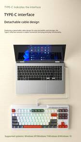 HP K120 Gaming Keyboard Mechanical Feel RGB Mixed Light 87-Key Layout Computer Keyboard Portable Quiet Wired Keyboard Compatible With PC Laptop Mac Personal Computer - View 4