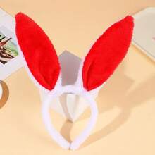 Pink Plush Rabbit Ear Headband, Soft Fuzzy Rabbit Ears Hair Accessory, Cute Rabbit Headpiece For Women And Girls, Suitable For Cosplay, Easter Party And Makeup Styling - Multicolor - View 14