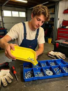 Tool Storage Funnel Tray, 5mm Raised Edge, Prevents Screws, Bolts, Beads And Small Parts From Spilling, Equipped With Fully Sealed Slide-In Plug, Precise Storage Of Small Parts, Keeps Workspace Clean And Efficient, Suitable For Handmade Crafts And Repair - Multicolor - View 4