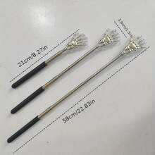 Portable Telescopic Back Scratcher - Stainless Steel, Random Colors - Expandable 8.3-22.8inch, With Comfortable Grip - Ideal For Elderly People, Stainless Steel Telescopic Skeleton Claw: Hand Shaped Itching R, Unlocking New Itching Locations - Multicolor - View 4