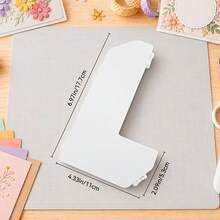 7pcs/1set Random Color Precision Layering & Embossing Spacer Paper Craft Alignment Guide Set With Storage Box, Suitable For Card Making And Scrapbooking, Color-Coded Tools - Multicolor - View 4