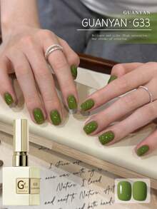 1pc 15ml Green Gel Nail Polish Semi-Permanent Soak Off UV LED Nail Salon DIY Gel - Green - View 4
