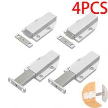 Push Open Door Catches Big 2/4/6 PCS Cabinet Magnetic Push Catches Cupboard Push Latch Touch Open Kitchen Drawer Closer Push Opener For RV Door Damper Large Push To Open Wardrobe Closure - Cupboard Push Latch - View 8