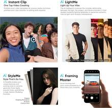 Realme 16 Pro 5G 智慧型手機 8GB + 256GB/8GB + 512GB，200MP LumaColor 相機 + 50MP，搭載 Dimensity 7300 MAX 處理器，6500mAh 電池與 45W 快充，6.78 吋 144Hz 螢幕，7.8mm 薄身，解鎖手機，Android 16，不含適配器 - 灰色 - 查看 3