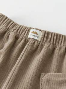 mini bala Unisex Baby Kids Corduroy Loose PP Pants Belly‑Friendly Soft Durable Casual Trousers For Autumn - Coffee - View 6