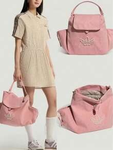 Adidas New W FLUFFY BP Versatile Backpack Dimensions: Approx. 26*20*12cm - Pink - View 2