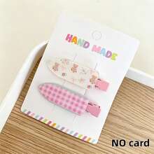 2pcs Women's Cartoon Hair Clips, Alligator Hair Clips For Forehead And Loose Hair, Hair Accessories For Back To School, Casual Daily Commute - Multicolor - View 22