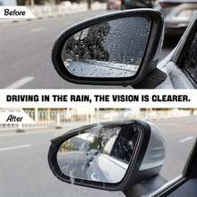 Car Rearview Mirror Rain & Sun Shade, Universal Self-Adhesive, Durable & Practical, Car Driving Accessory, Daily Use - A - View 3