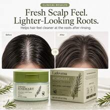 Ladoverna 1 Jar Rosemary Scent Scalp Scrub Deep Cleansing Exfoliating For Daily Scalp Care - ROSEMARY - View 4