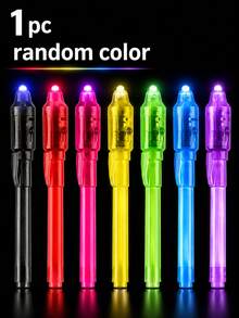 2/5/10/15 PCS Random Color Glow-In-The-Dark Invisible Marker Pen, Luminous Ballpoint Pen, Can Write Secret Messages, Suitable As Christmas Gift Box Filler, Birthday Gift, Carnival Gift, Holiday Gift, Party Supplies. Classroom Essentials, Back To School, Back To School Season Gift, Halloween, New Year Gift. - Highlighter - View 11