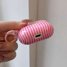 Minimalist 4-Color Striped Ring Earphone Case Compatible With AirPods Case 2/3/4/5/Pro/Pro2/Pro3, Anti-Drop Earphone Shell, Gift, Fashion Accessory, Combining Aesthetics And Practicality - Mixed Colors - View 8