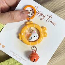 Cat Fish Keyring, Colorful 3D Bell Charm, Cute Bag Pendant, Couple Best Friend Gift Bag Accessories, Kawaii Cat Fish Keyring, Colorful 3D Bell Charm, Cute Bag Pendant, Couple Best Friend Gift Bag Accessories, Cat Fish Colorful 3D Bell Keyring, Cute Cartoon Pendant, Couple Best Friend Gift, Bag Charm, Backpack Pendant - Multicolor - View 10