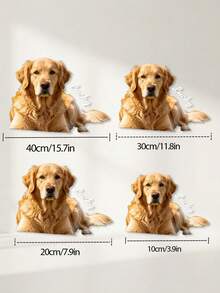 1pc Personalized Custom Pet Photo & Text Car Sticker, Custom Pet Photo & Text, Removable Self Adhesive Car Window Decor, Holiday Birthday Gift, Unique Gifts For Pet Lovers, For Pet Owners Dog Cat Lovers, Auto Rear Window Body Decoration - Multicolor - View 3