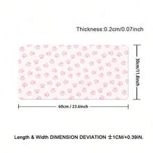 1 buah Alas Meja Motif Jejak Kaki Warna Pink, Alas Meja Persegi Panjang Besar untuk Kantor & Rumah, Alas Meja Panjang untuk Keyboard dan Mouse Gaming - View 16