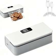 ENSSU 1300mAh Rechargeable Mini Bag Sealer Machine, Magnetic Sealing Machine, 6-Speed Temperature Adjustment Digital Display Portable Heat Sealer, Magnetic Type-C Charging Food Plastic Bag Sealing Machine For Snack Kitchen Storage - Multicolor - View 13