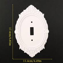 1 Buah Pelat Sakelar Berongga Gaya Gotik Vintage Plastik Berkualitas Tinggi Hasil Cetak 3D, Panel Dekoratif Sakelar Dinding Gaya Eropa Retro, Pelat Sakelar Dekorasi Lembut Personalisasi Halloween Cocok untuk Latar Belakang Dinding Studio - beraneka warna - View 21