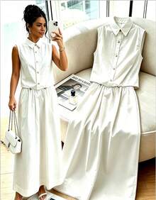 Women Two-Piece Outfits - White - View 1
