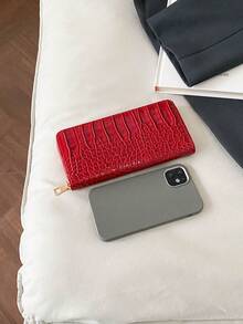 Ladies' Long Folding Wallet, Multi-Slot Card Bag, European And American Retro Fashion Multi-Functional Large-Capacity Spliced Hand-Held Bag Wallet - Multicolor - View 4