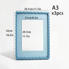 Mosearon 3pcs/1pc Wavy 30x40cm Photo Frame, 12x16in Certificate Frame, A4 Poster Frame, A4 Art Frame, Acrylic Transparent Panel, Suitable For Living Room, Bedroom, Office, Gallery Wall Decor - 1515 Wavy - View 41