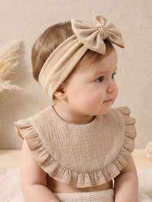 8PCS Candy Color Cute Baby Bibs, Snap Closure Anti-Dirt Drool Bibs, Suitable For Daily Use - Multicolor - View 6