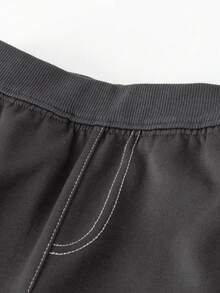 mini bala Unisex Baby Kids Belly‑Friendly Balloon Pants Loose Comfortable Long Trousers For Autumn - Iron Gray - View 6