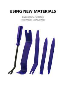 5PCS Blue Tool Set Car Interior Disassembly Tools Non-Destructive Disassembly Car Repair Tools DIY Tools - Tools - View 1