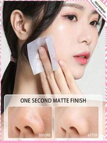 100 Sheets Facial Oil Blotting Papers - Portable Oil Absorbing Sheets, Suitable For Oily Skin, Oil Control, Makeup And Skincare, Suitable For All Skin Types, 700 Sheets/500 Sheets - Multicolor - View 2