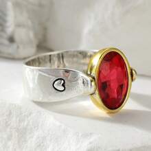 Vintage Bohemian Handmade Women's Ring, Suitable As Anniversary, Holiday Gift For Her - Silver - View 3