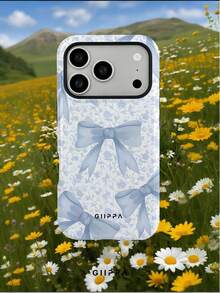 GIIPPA 1pc Grey Background With Bow Pattern Design, Phone 17 Pro Max Phone Case, Compatible With Phone 16 Pro Max, 15 Pro Max, 14 Pro Max, Korean-Style High-End Fashionable And Fun Phone Case, Compatible With 11/12/13/14/15/16 Pro Max Plus, Elegant Design Suitable For Men And Women, Perfect Gift For Girlfriend On Christmas, Valentine's Day, Easter, Wedding Season And Birthday! - Multicolor - View 8