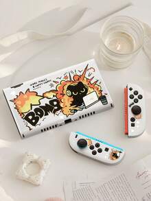 Ayotu Suitable For 2025 New Switch 2 Cartoon Black Cat Theme Game Console Shell And Accessories, Set Includes Protective Case, Storage Bag, Joy-Con Controller Protective Cover And Other Various Style Accessories, Ideal Choice For Back To School Gift. - View 16