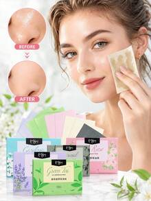 100 Sheets Facial Oil Blotting Papers - Portable Oil Absorbing Sheets, Suitable For Oily Skin, Oil Control, Makeup And Skincare, Suitable For All Skin Types, 700 Sheets/500 Sheets - Multicolor - View 9