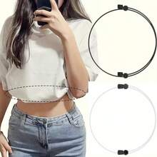 1Pc/2/4Pcs Adjustable Drawstring Waist Clip, Invisible Hem Tightener, Sweatshirt Shortener, Hoodie And Sweatshirt Waistband - Multicolor - View 12