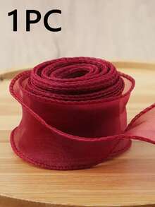 5PCS/3PCS/1PC Fish Tail Tulle Handmade Bow Ribbon, Flower Packaging, Gift Wrapping, Suitable For Bouquets, Cakes, Bows, Bookmarks, Party Supplies, Holiday Decor, Gift Wrapping Flower Arrangement Packaging Materials, Gift Wrapping Satin Ribbon, Used For Packaging Flowers, Cakes, Wedding Decor, Gift Boxes, Bows, Holiday Decor - Multicolor - View 13