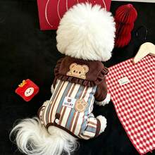 1pc Cute Pet Jumpsuit Cat Dog Four-Corner Pants, Soft And Breathable, Comfortable For Autumn/Winter Wear, Pet Pullover - Multicolor - View 17