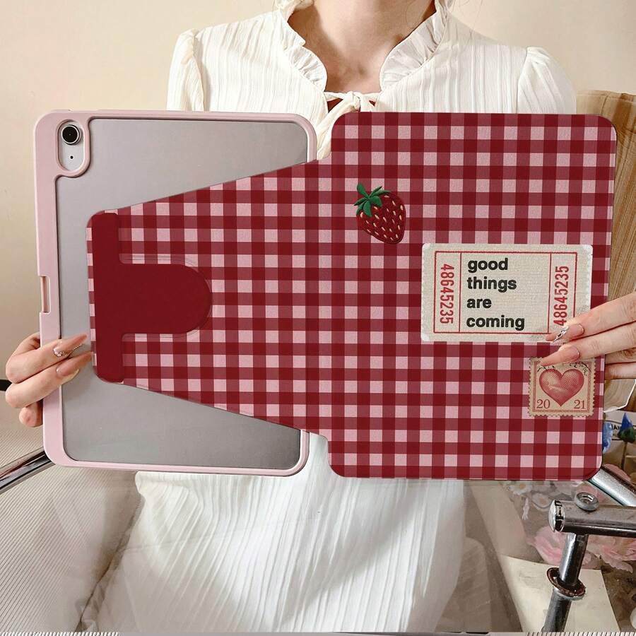1件 360度旋轉平板保護殼，相容 iPad 10代 10.9吋 2022 智慧保護殼/Air 13(M3 2025)/Air 11(M3 2025)/11(A16 2025)，相容 Oppo Pad，相容 MatePad，相容 Vivo Pad，相容 Honor Pad，相容 Xiaoxin Pad