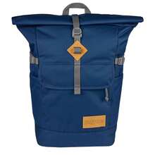 JanSport Hatchet Rolltop Backpack - Navy Unisex Backpacks - Royal Blue - View 1