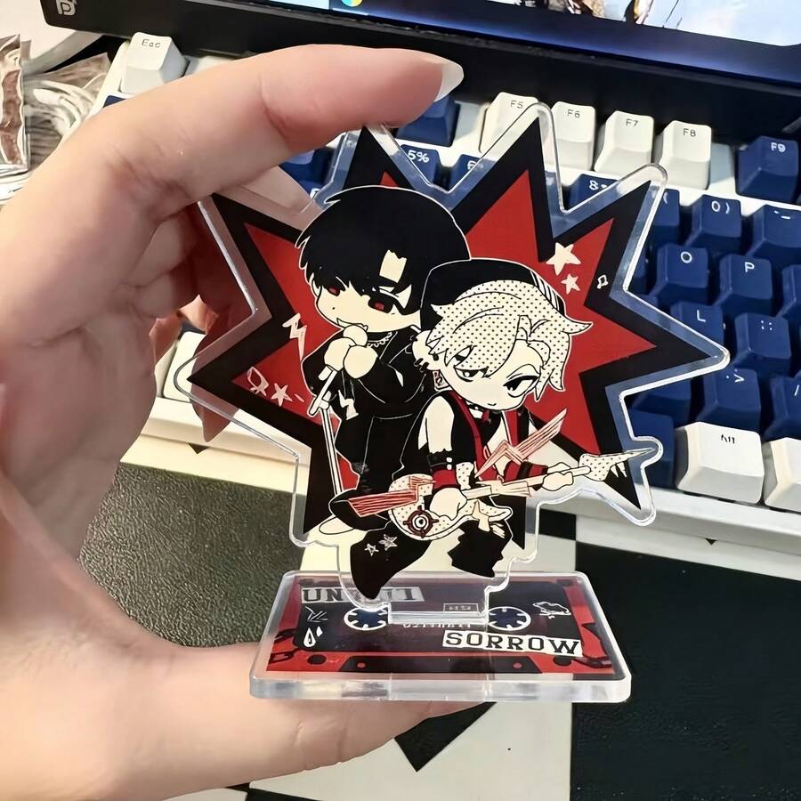 1pc/Alien Stage Rock Acrylic Stand, Suitable For Anime Gifts, Birthday, Holiday, Graduation Gifts, Gift For [Alien Stage] Fans - Multicolor - View 1
