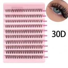 200 Clusters Thick False Eyelashes 80D Reusable Fluffy Single Cluster False Eyelashes Suitable For Party, Stage, Holiday Makeup - DD - View 8