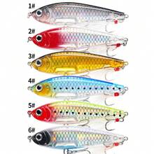 HENGJIA 1pc 9.7CM-17.7G Sinking Pencil Lure, Nearshore Jerkbait Realistic Bait For Saltwater Trout And Carp Fishing Gear - Multicolor - View 10