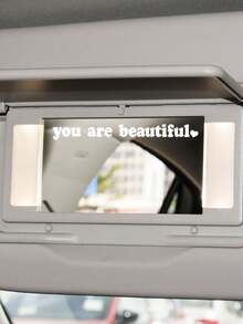 1pc White 30*15cm Sun Wave Car Window Bumper Sticker, Suitable For Car Window, Laptop, Bicycle, Cute Sun Flower Decor For Rearview Mirror, Car Accessories, Vinyl Sticker, DIY Waterproof Decoration - White - View 11