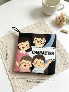1 buah Buku Kain Kognitif Kontras Tinggi, Unisex untuk Bayi Laki-laki dan Perempuan, Kertas Suara Anti Sobek Terintegrasi, Cocok Sebagai Hadiah Edukasi Dini untuk Bayi Baru Lahir - MultiWarna - View 3