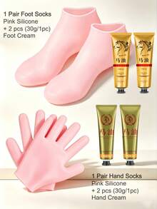 Silicone Moisturizing Foot Socks, Effective Foot Care, Prevent Heel Cracking, Remove Dead Skin, Elastic Foot Socks, All-Day Hydration, Prevent Dryness, Odorless, Easy To Put On And Take Off, Soft And Comfortable Material - Multicolor - View 21