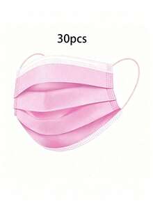 10/30/50/100pcs Disposable Face Masks, Multiple Colors Available, Skin-Friendly Soft, 3-Layer Protection, Elastic Ear Loops, Suitable For Home, School, Office, Outdoor And Camping - Multicolor - View 22