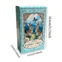 78-Card Rabbit Tarot Deck, Cute Animal Tarot Cards For Beginners, Fortune Telling & Divination Game, Spiritual Guidance Oracle Cards, Mystical Rabbit Tarot Set, Unique Illustrated Deck For Adults, Gift For Tarot Lovers - Multicolor - View 3